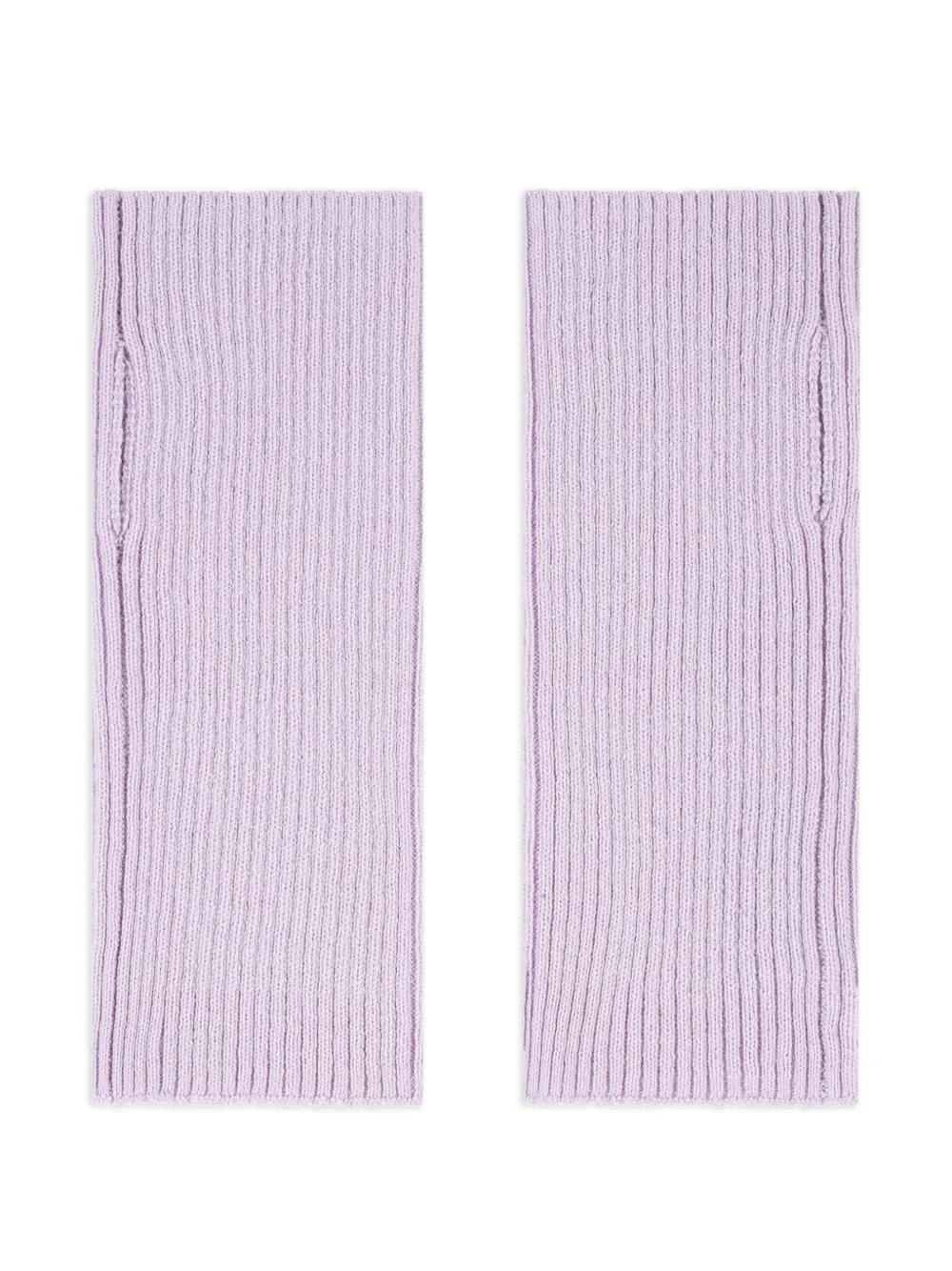 

Вязаные короткие митенки Bompard, фиолетовый