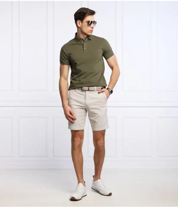 Поло 1985 slim fit Tommy Hilfiger, оливково-зеленый — фото 2