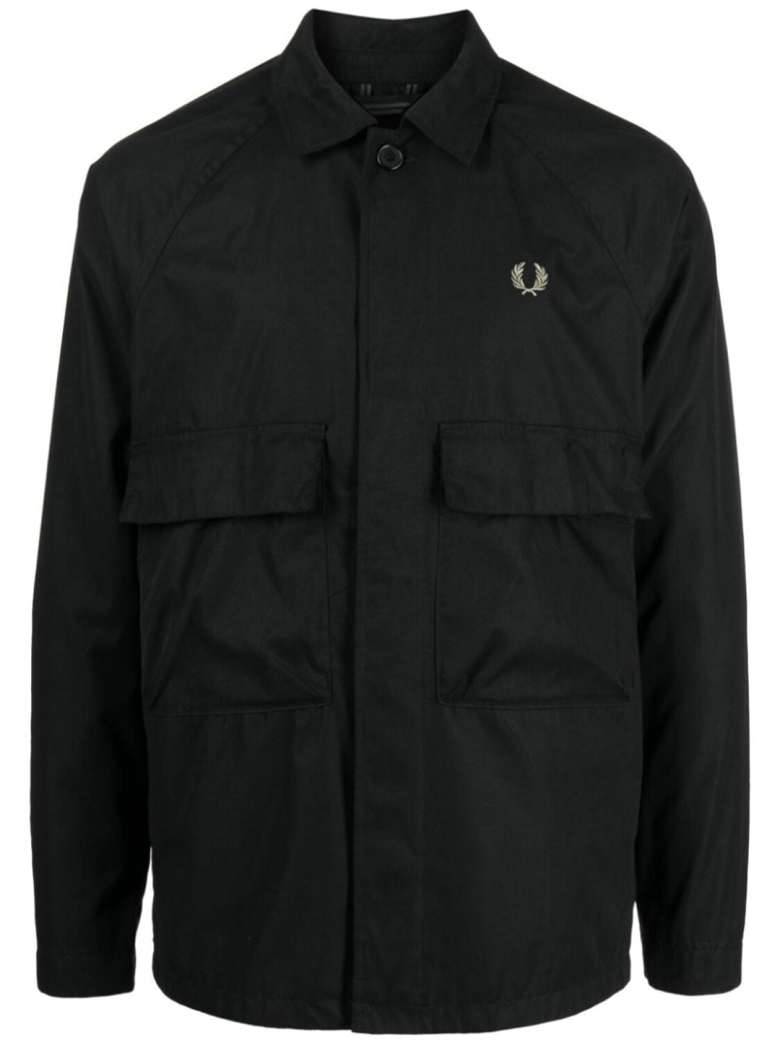

Fred Perry куртка с вышитым логотипом, черный