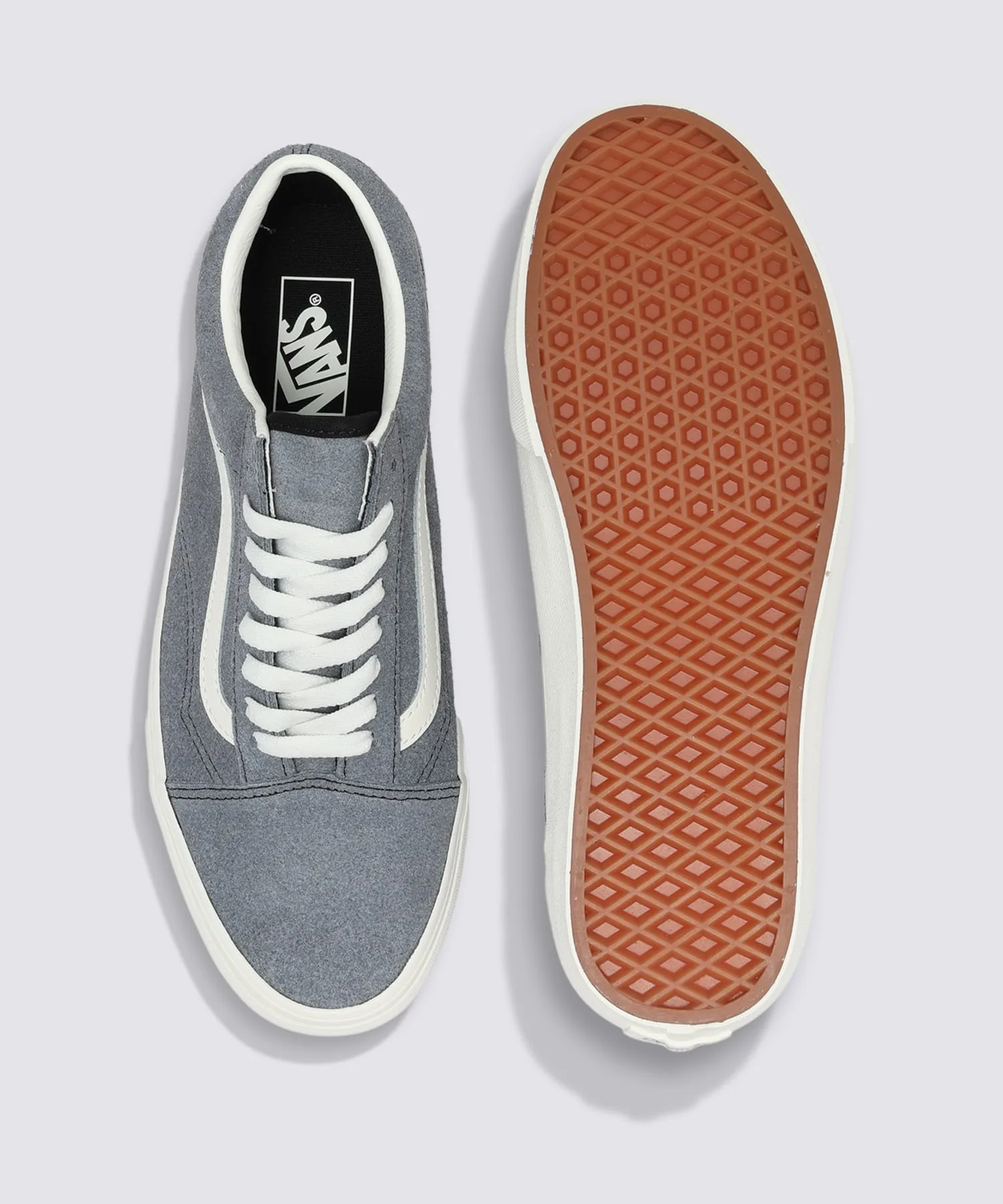 Унисекс кеды из замши Old Skool Duo VANS серые — фото 3