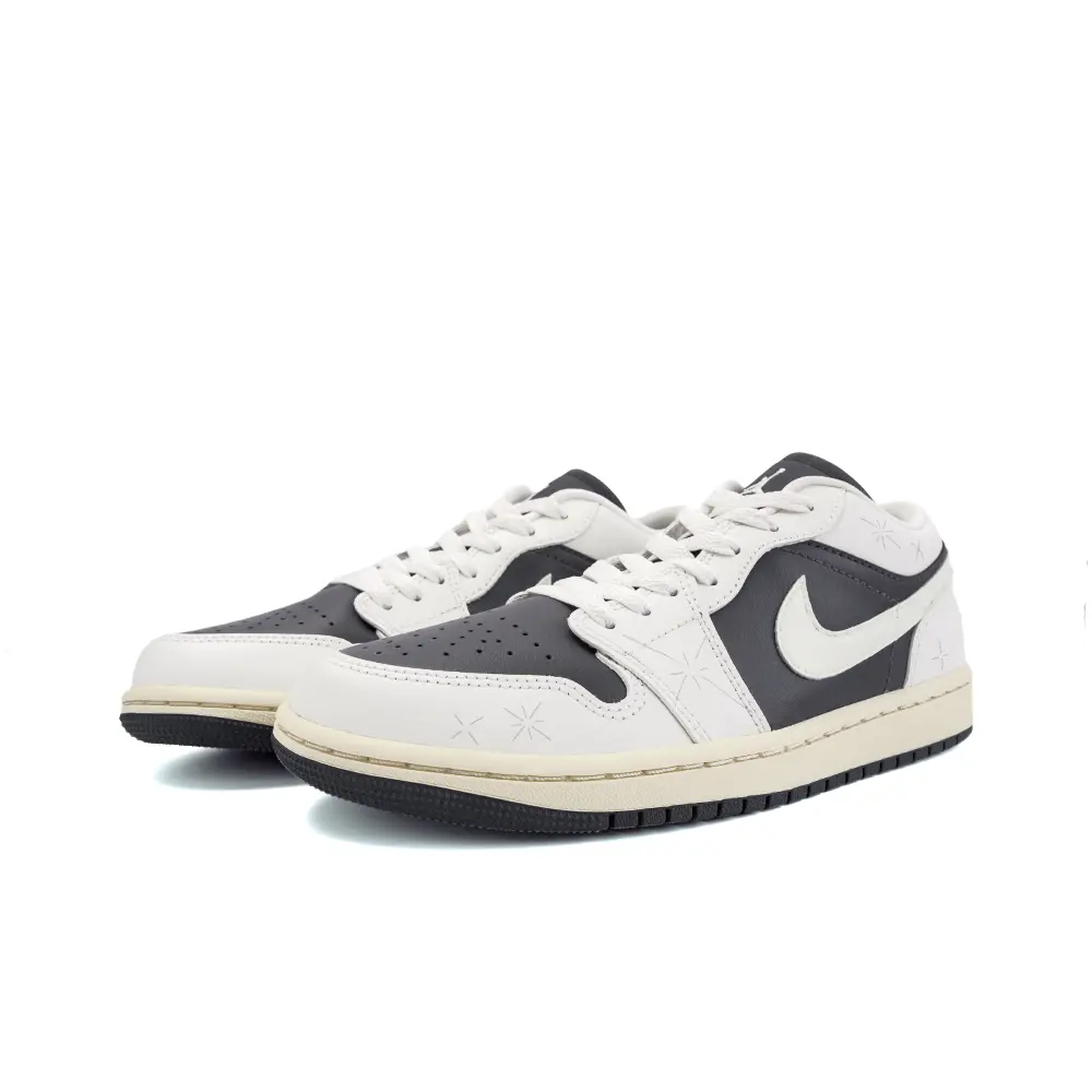 Кроссовки Air Jordan 1 Vintage Basketball Shoes Women's Low-Top White, белый — фото 3