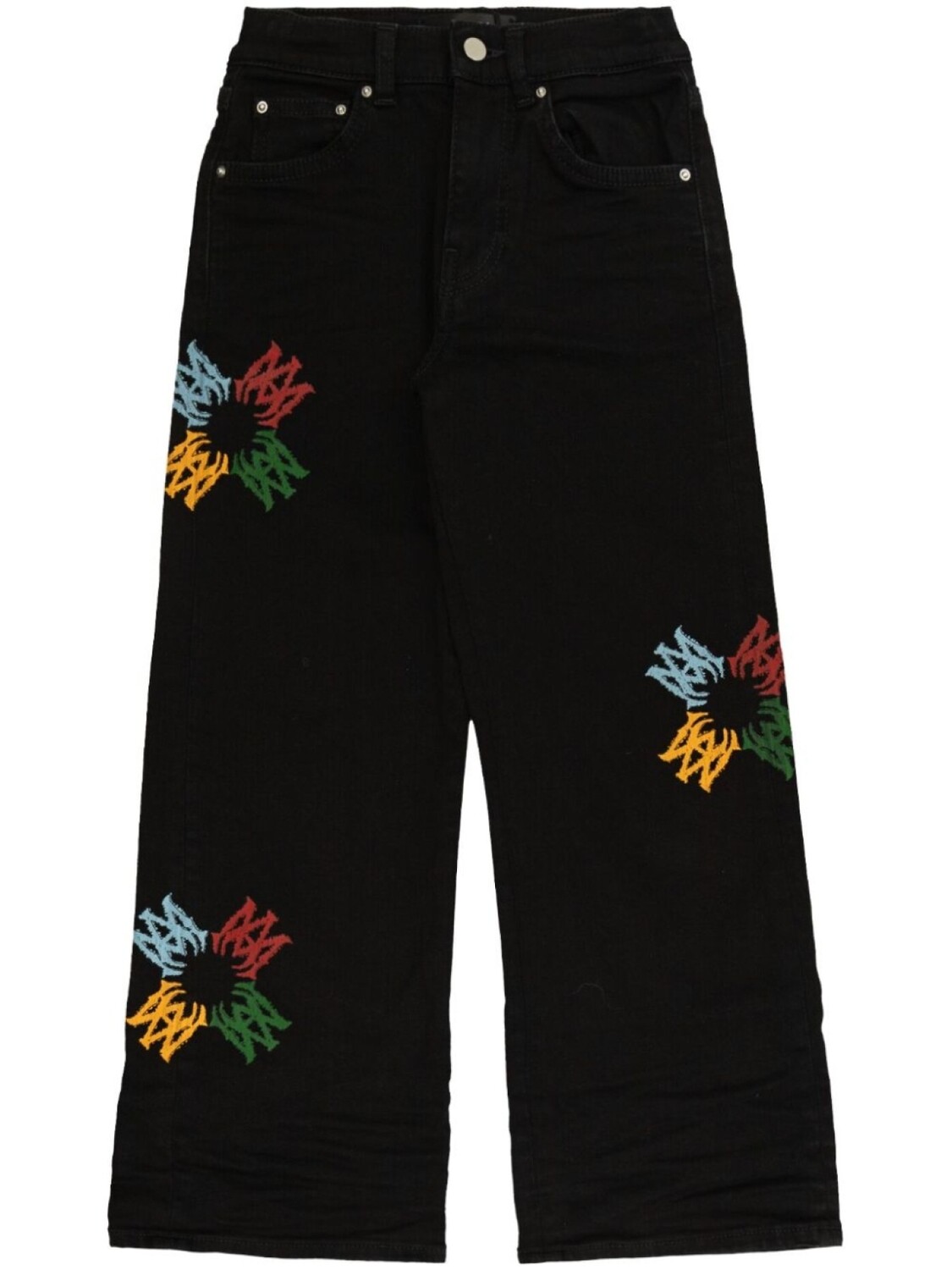 

Джинсы с вышитым логотипом AMIRI KIDS, черный