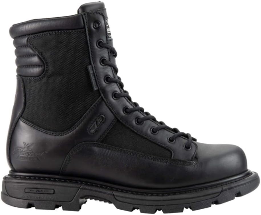 Тактические ботинки Thorogood GEN-Flex2 8 с боковой молнией, водонепроницаемые, черные, для мужчин и женщин- легкая кожа и нейлон с противоскользящей подошвой; соответствуют стандарту EH — фото 2