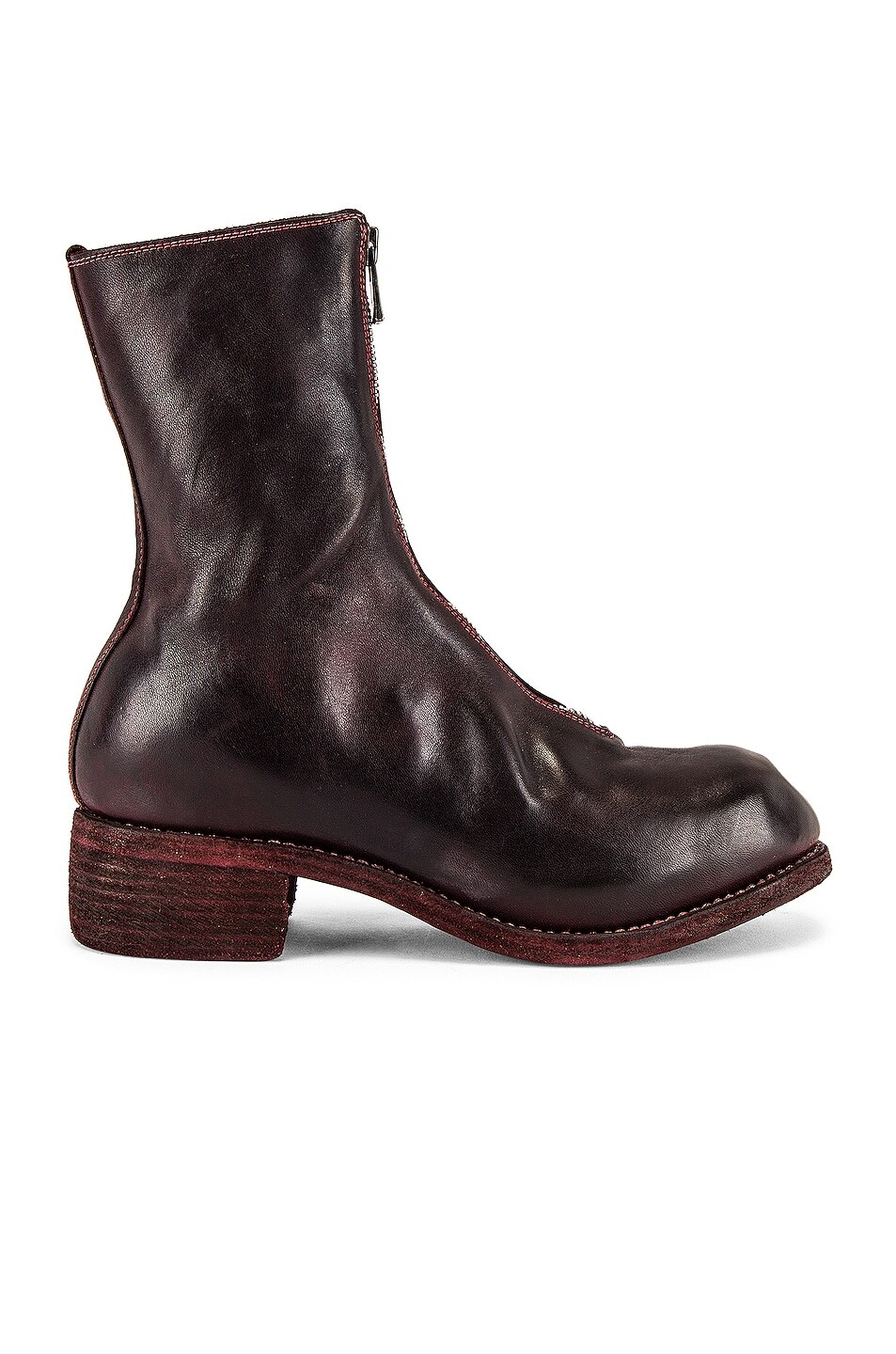 

Ботинки Guidi Full Grain Horse Front Zip, цвет Burgundy