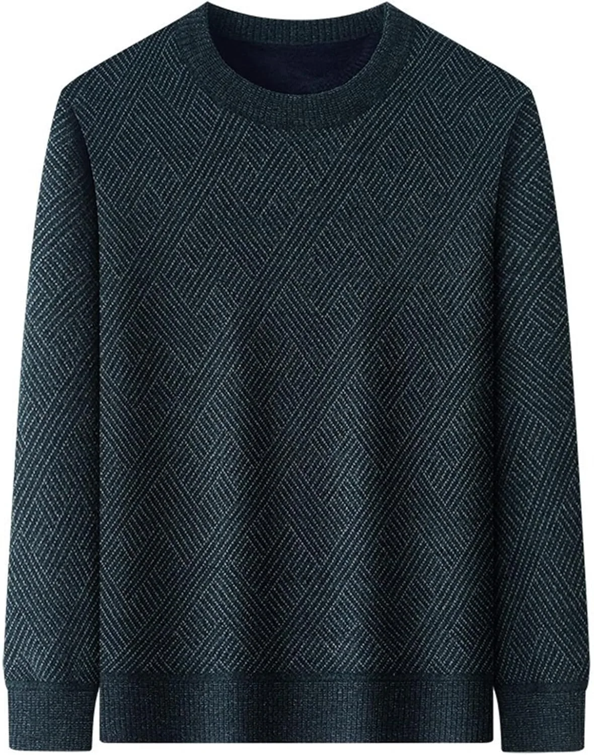 Мужской вязаный свитер-пуловер Casual с длинным рукавом Slim Fit — фото 4