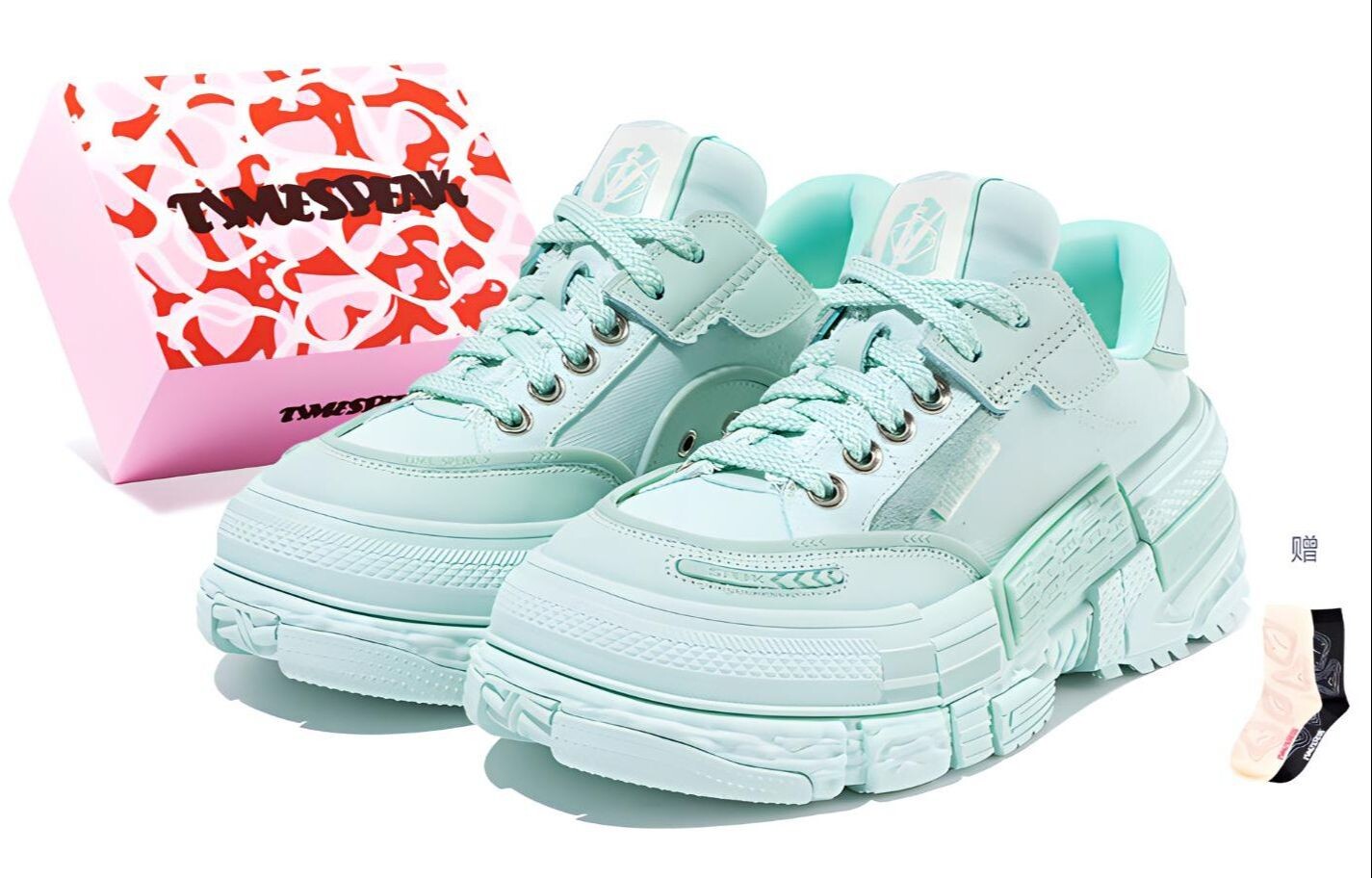 

Кроссовки TIMESPEAK Skateboarding Shoes Unisex Low-top, черный/белый