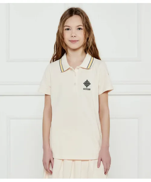 

Футболка поло Regular fit Guess Active, розовый