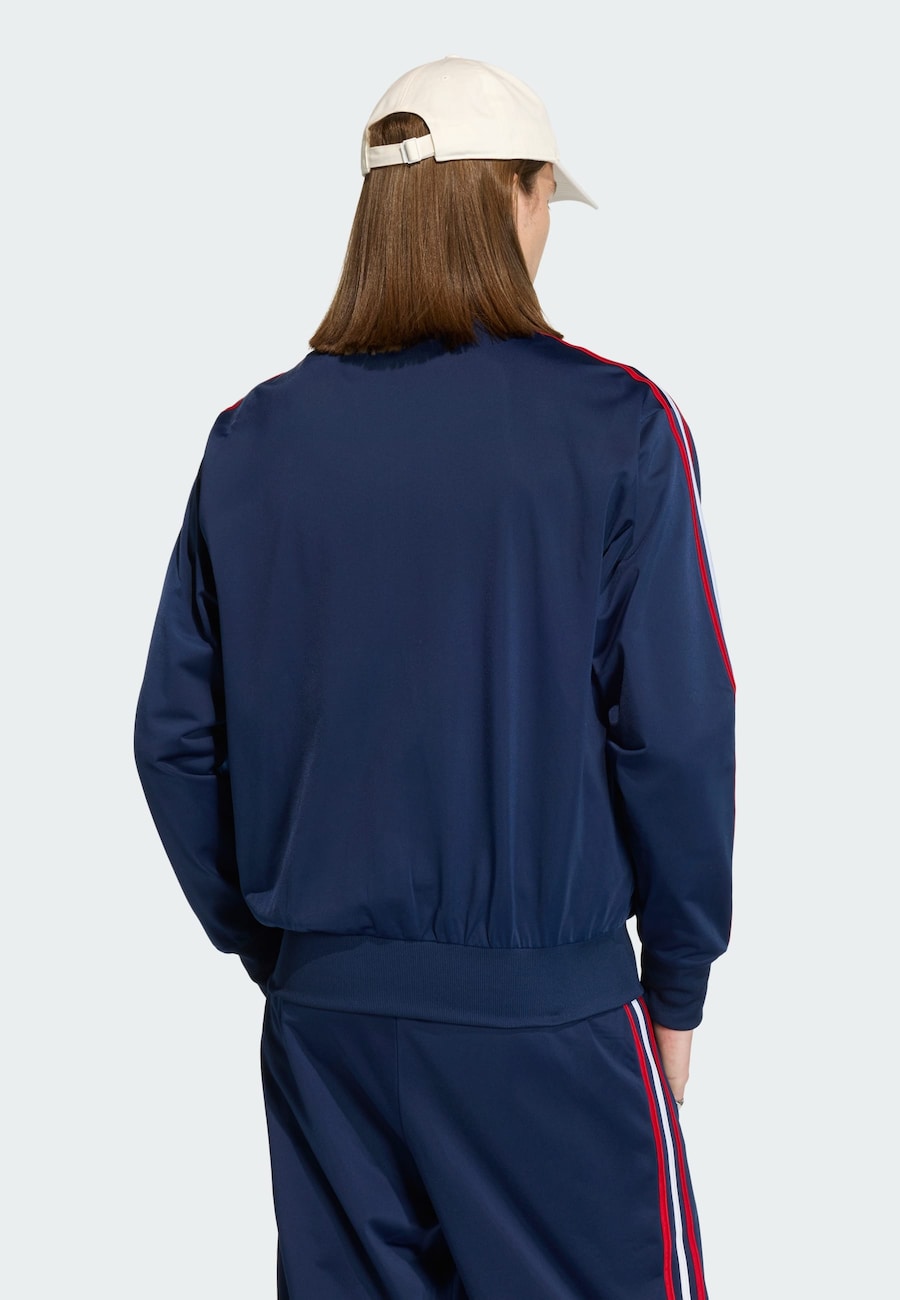 Толстовка с капюшоном на молнии ADIDAS ORIGINALS Firebird, темно-синий — фото 3