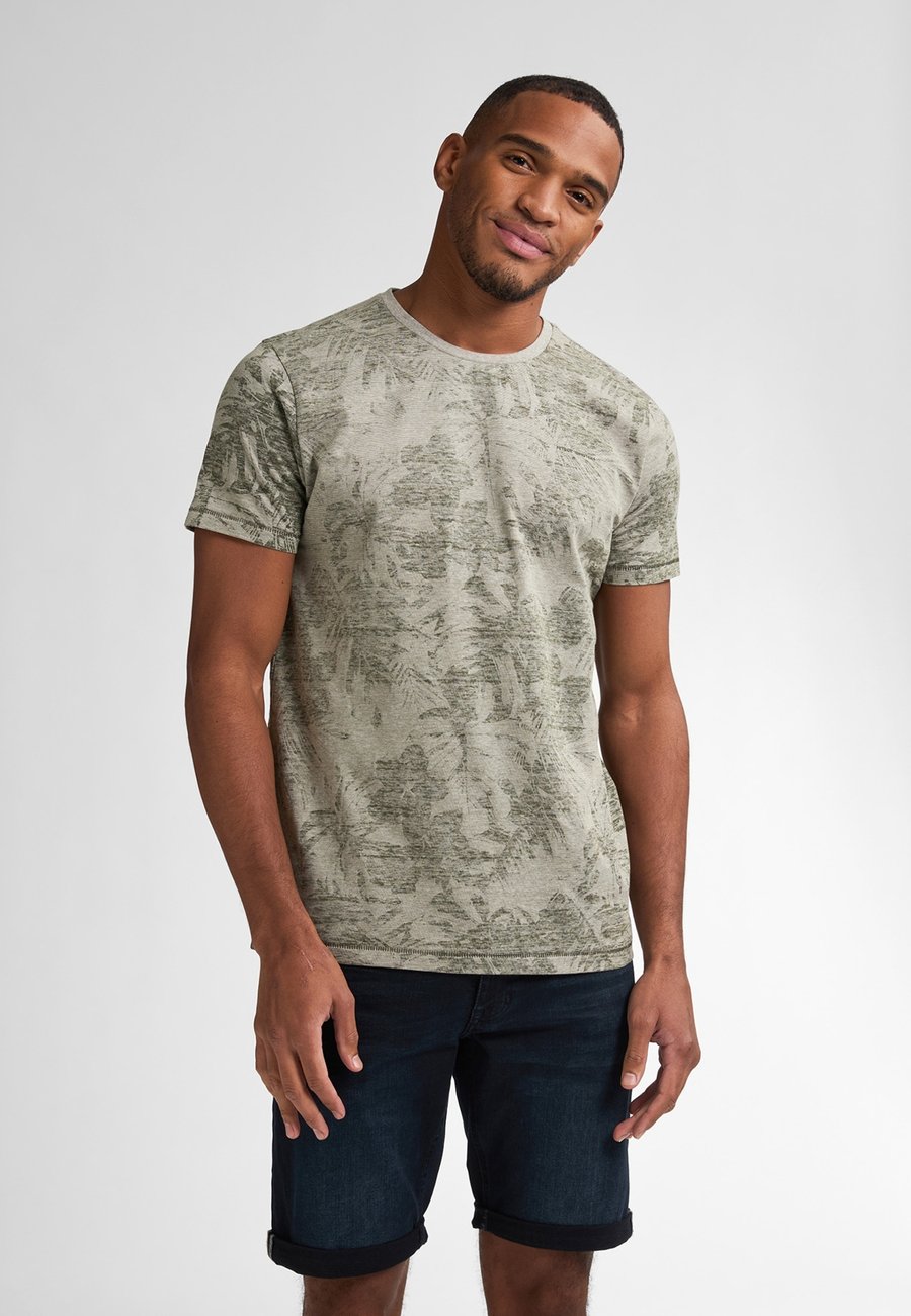 

Футболка Petrol Industries ALL-OVER PRINT EVERGLADE, Dusty Army/Dark Green