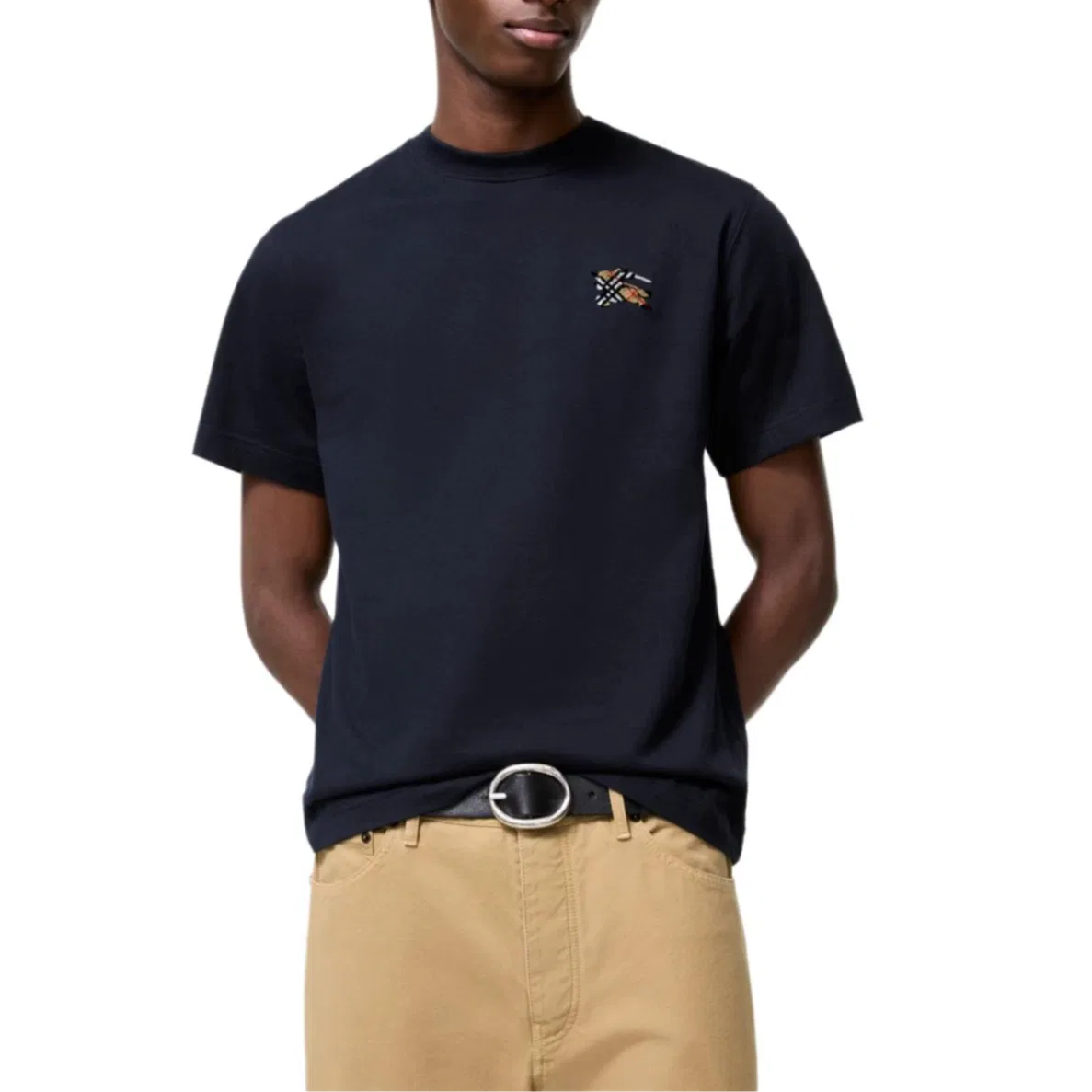 Футболка Burberry Classic Fit Marine синий — фото 3
