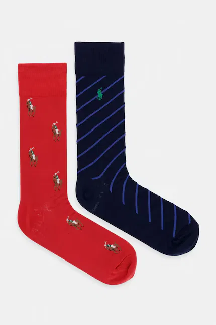 Носки длинные 2 шт Polo Ralph Lauren, красный