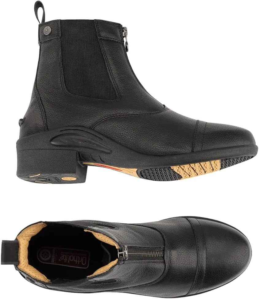 SUEDWIND FOOTWEAR Ботинки для верховой езды Ultima FZ Soft с застежкой-молнией YKK спереди, мягкий верх, кожаные ботинки-джодпуры с удобной стелькой, ботинки без шнурков, обувь для верховой езды из натуральной кожи, фирменный товар, черный цвет — фото 4
