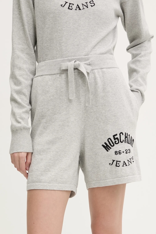 

Хлопковые шорты Moschino Jeans, серый