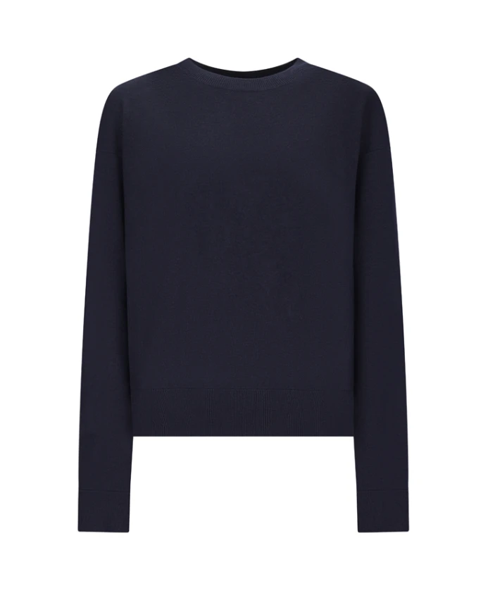 

Эко-Свитер с круглым вырезом Max Mara, синий