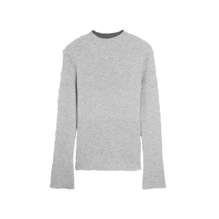 

ELLE Свитер женский Medium серый водолазка умеренный базовый слой