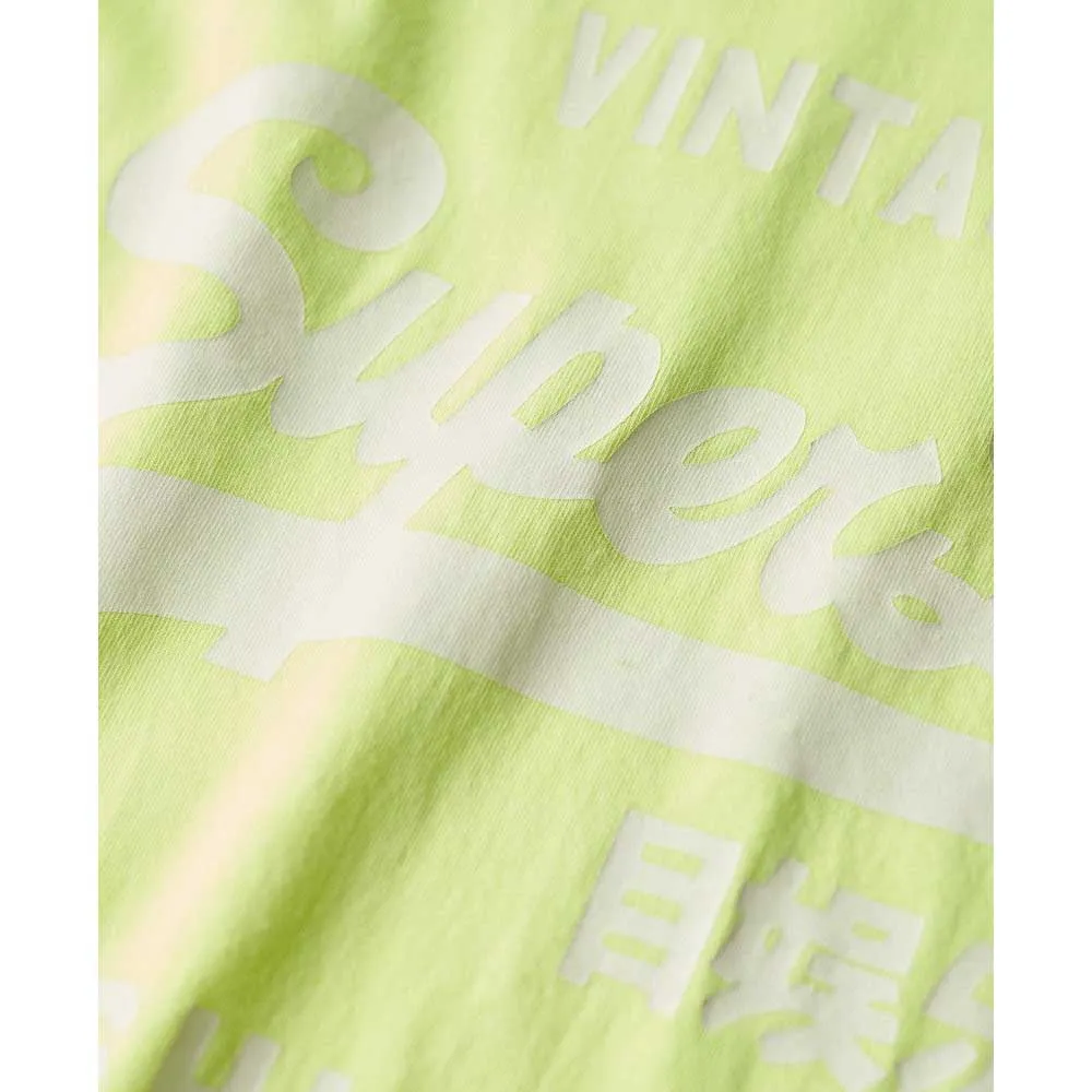 Футболка с коротким рукавом Superdry Vl Neon Relaxed, желтый — фото 2