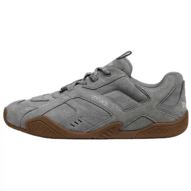 

Низкие повседневные кроссовки мужские серые VERSACE