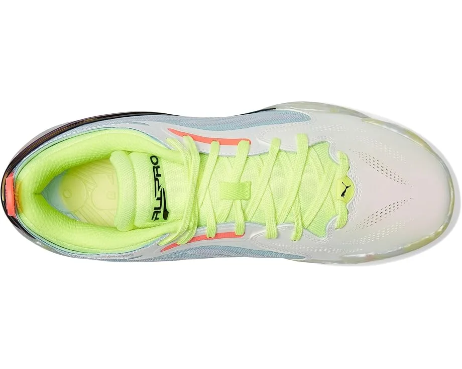 Кроссовки PUMA All-Pro Nitro Elite Basketball Shoess, Light Aqua/Yellow Alert — фото 2