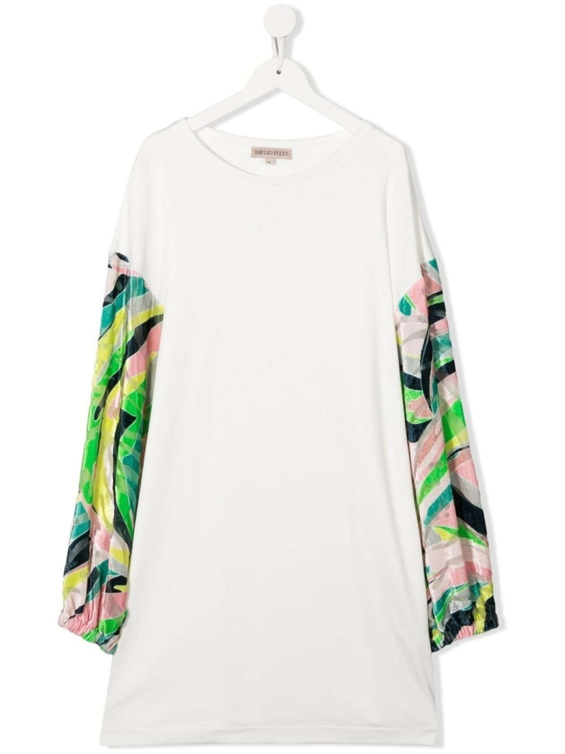 

Pucci платье Vetrate с длинными рукавами, белый