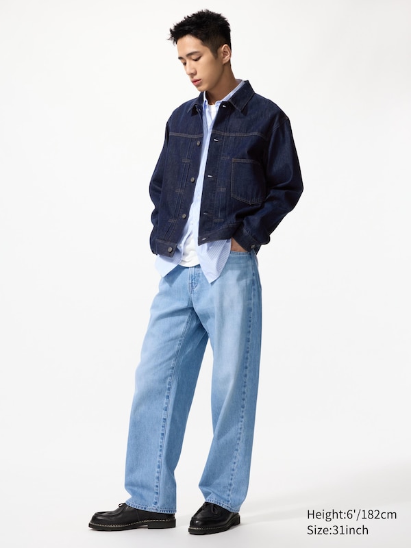 Мешковатые джинсы Uniqlo, 62 blue
