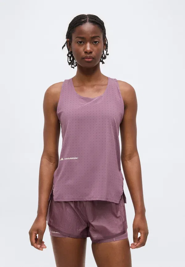 Футболка Adidas Performance Adi365 hermanos koumori top, цвет Shadow Fig