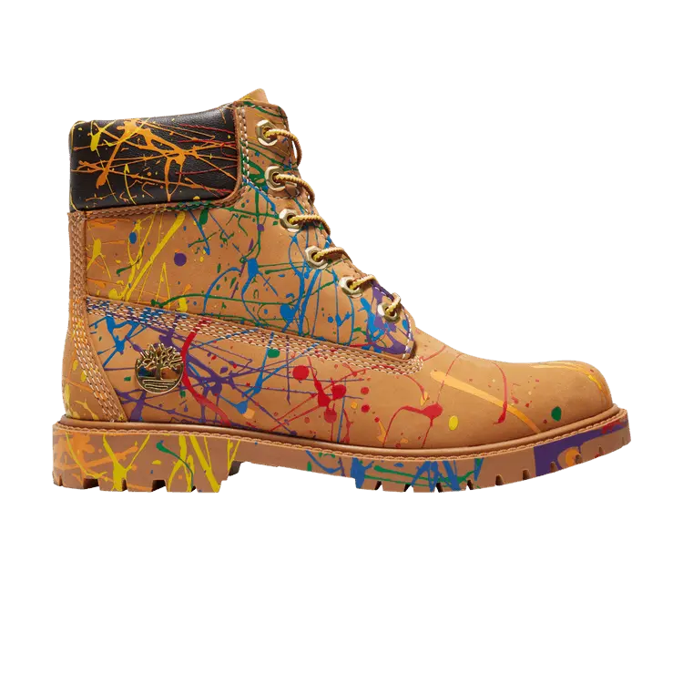 Ботинки Timberland Wmns Premium 6 Inch с принтом, желто-коричневый