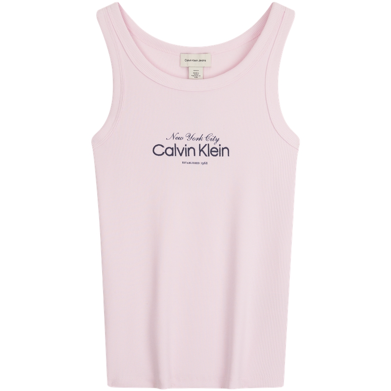 Топ-майка женская с круглым вырезом Others Calvin Klein, yaf-айвори — фото 3