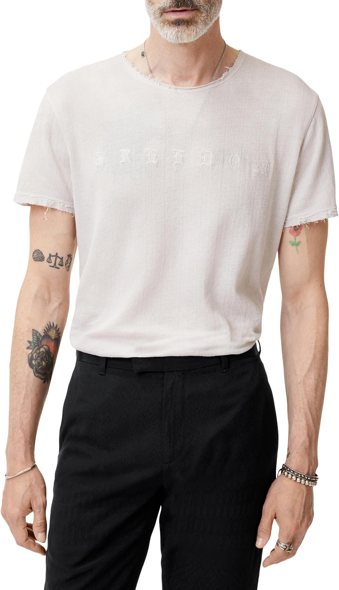 

Футболка John Varvatos Freedom Tee KG6931S25, цвет Salt