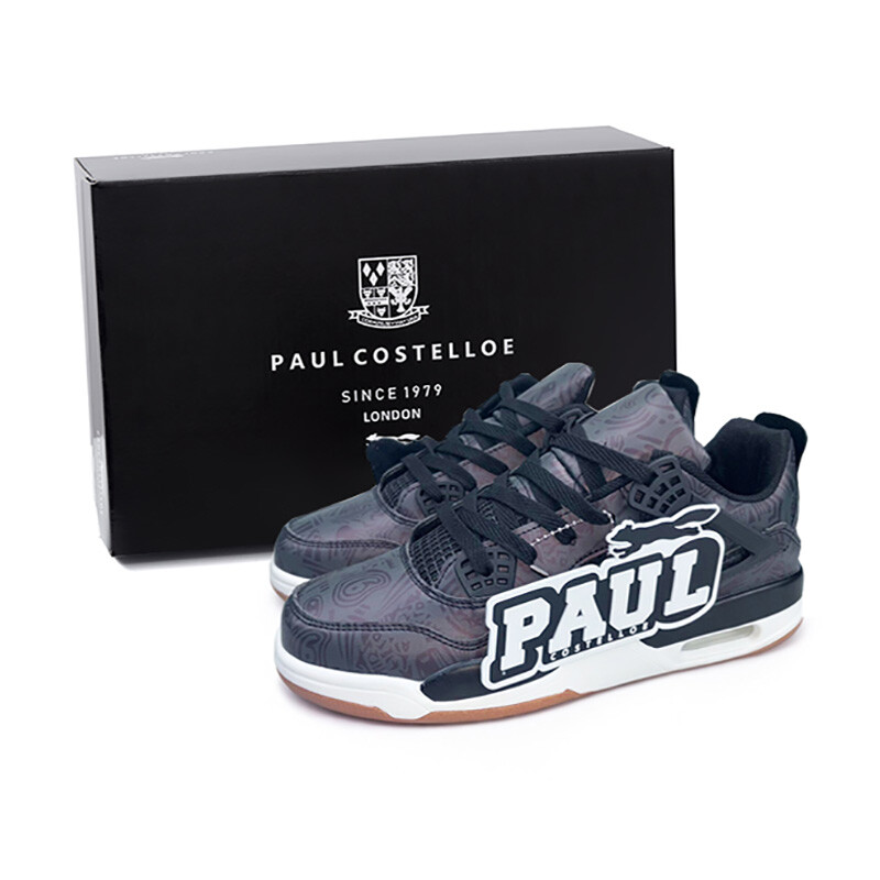 

Кроссовки PAUL COSTELLOE Skateboarding Shoes Unisex Mid-top Black Illusion, черный