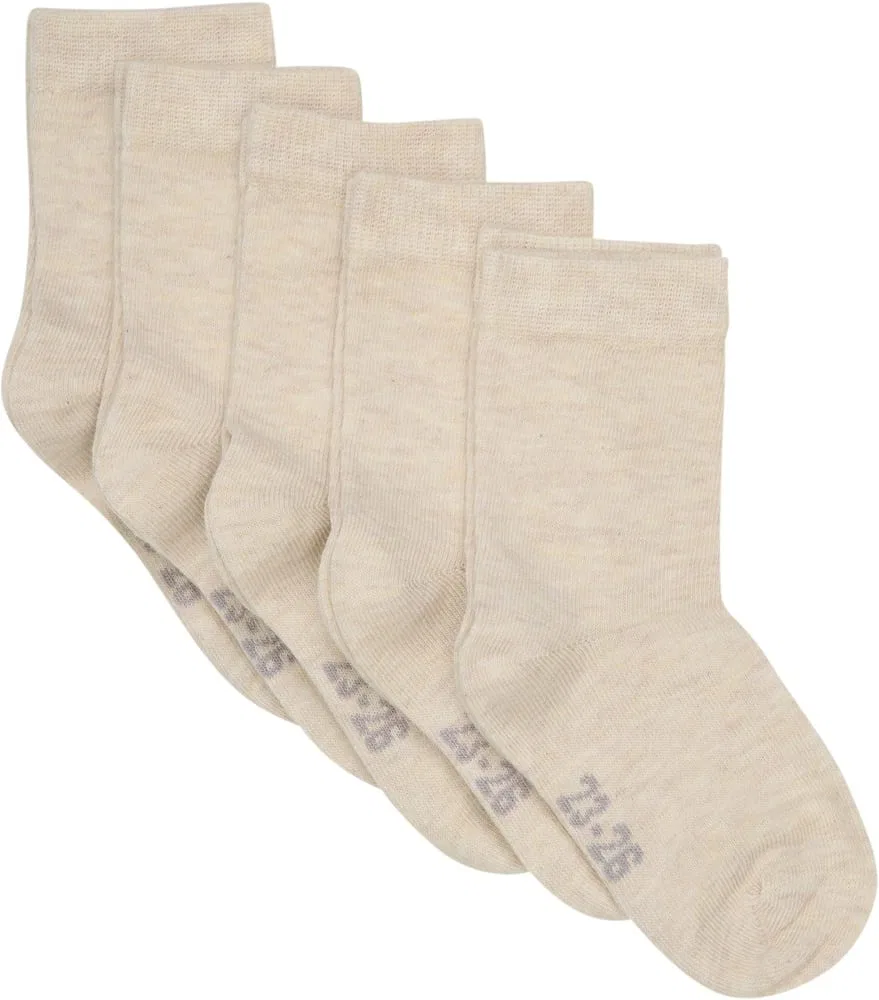 Носки детские Ankle Sock Solid 5-pack Minymo, бежевый