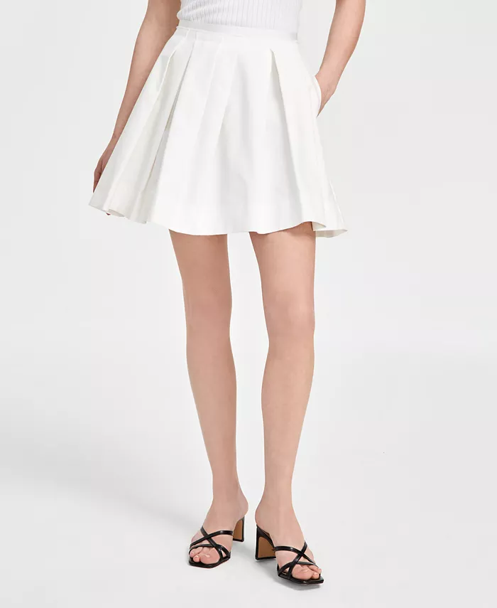 

Женская плиссированная мини-юбка Antheia ASTR the Label, белый