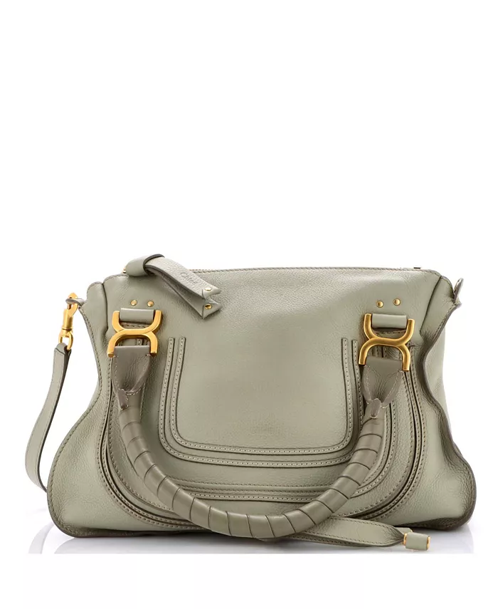 

Кожаная сумка Marcie среднего размера Pre-Owned Chloe, серый