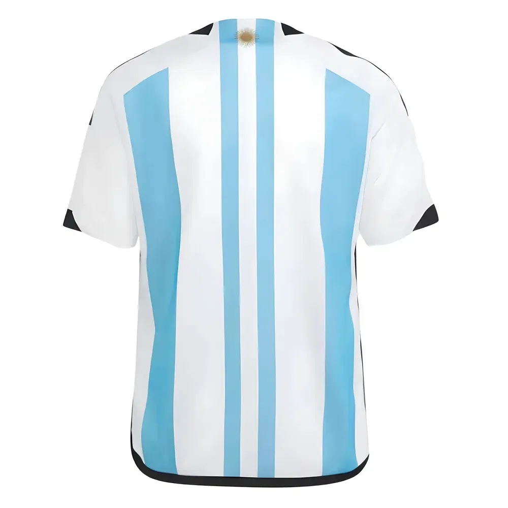 Детская футболка Argentina 2022 World Cup Winners Home Shirt Enzo Fernandez, синий — фото 4
