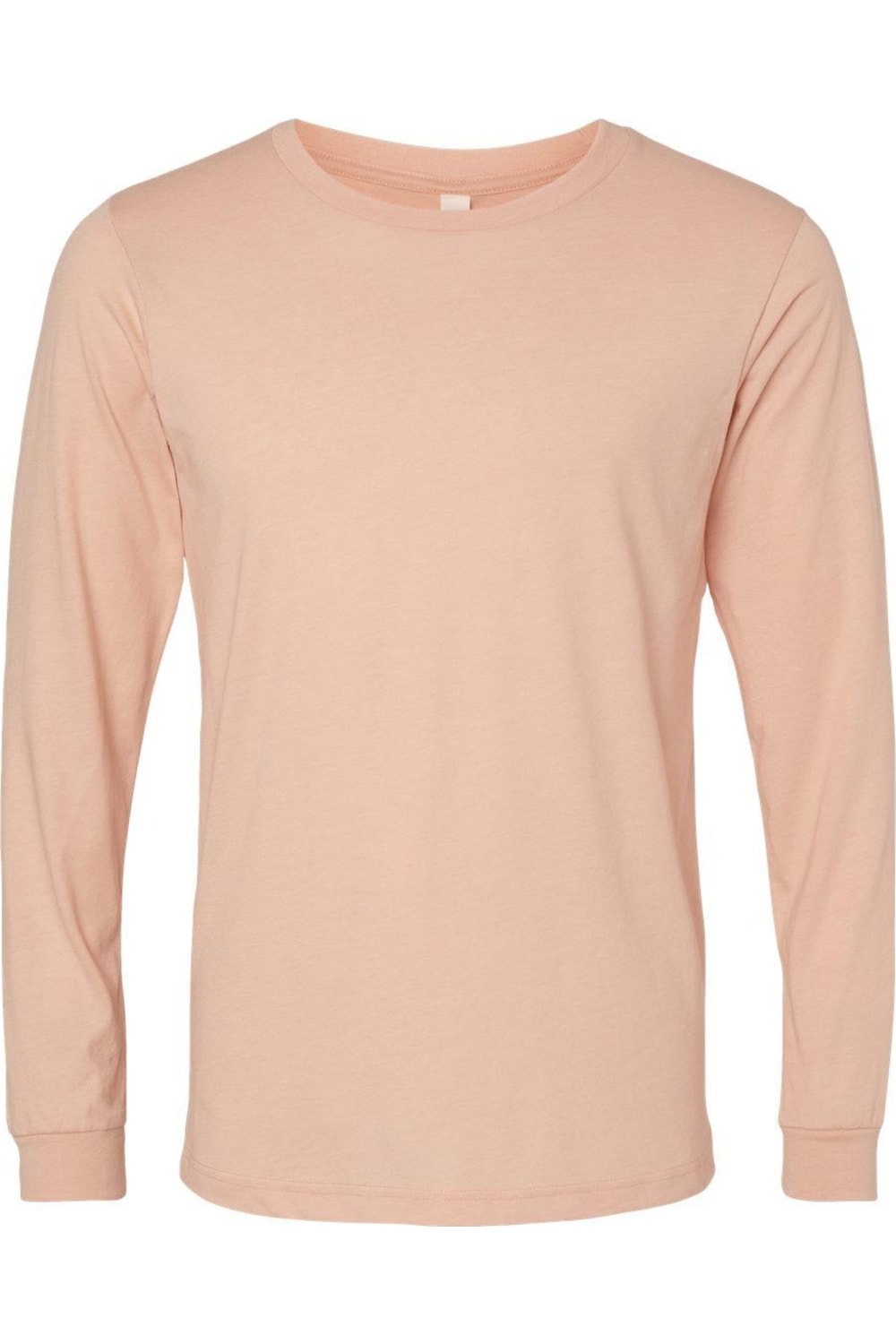 

Футболка с длинным рукавом BELLA + CANVAS Heather CVC, цвет heather peach