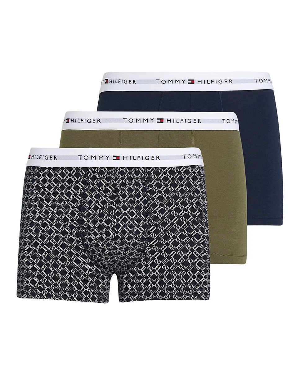 

Упаковка из 3 трикотажных трусов-боксеров Tommy Hilfiger, мультиколор