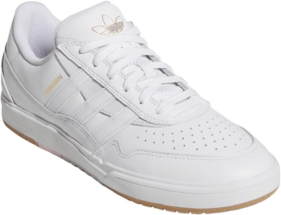 Мужские кроссовки adidas Tyshawn II на шнуровке для повседневной носки - белые — фото 2