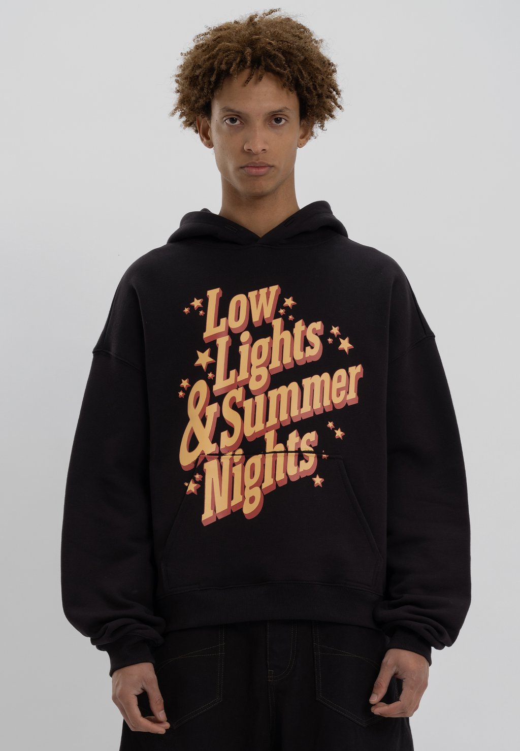 

Толстовка SUMMER NIGHTS HOODIE con cappuccio LOW LIGHTS STUDIOS, черный
