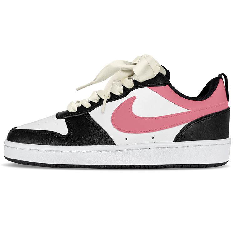 

Кроссовки Nike Court Borough Skateboarding Shoes Women's Low-top Black, цвет Rose