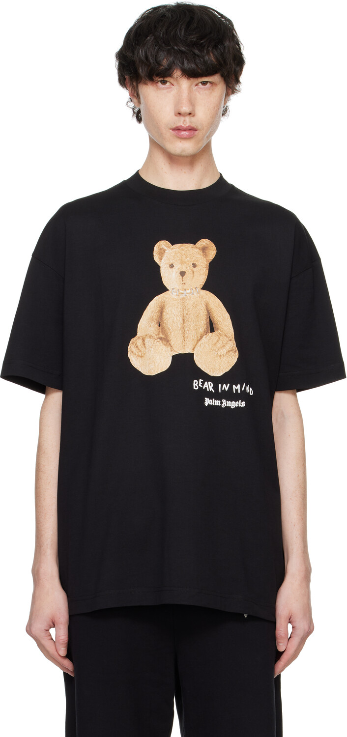 

Черная футболка «Bear In Mind» Palm Angels