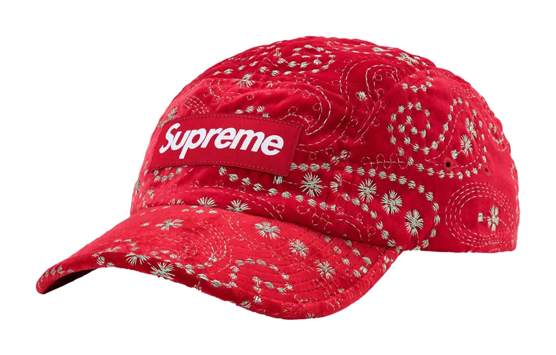 

Кепка Supreme Velvet Paisley, красный