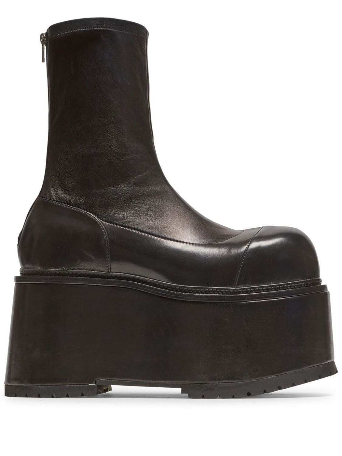 

Balmain platform leather boots, черный
