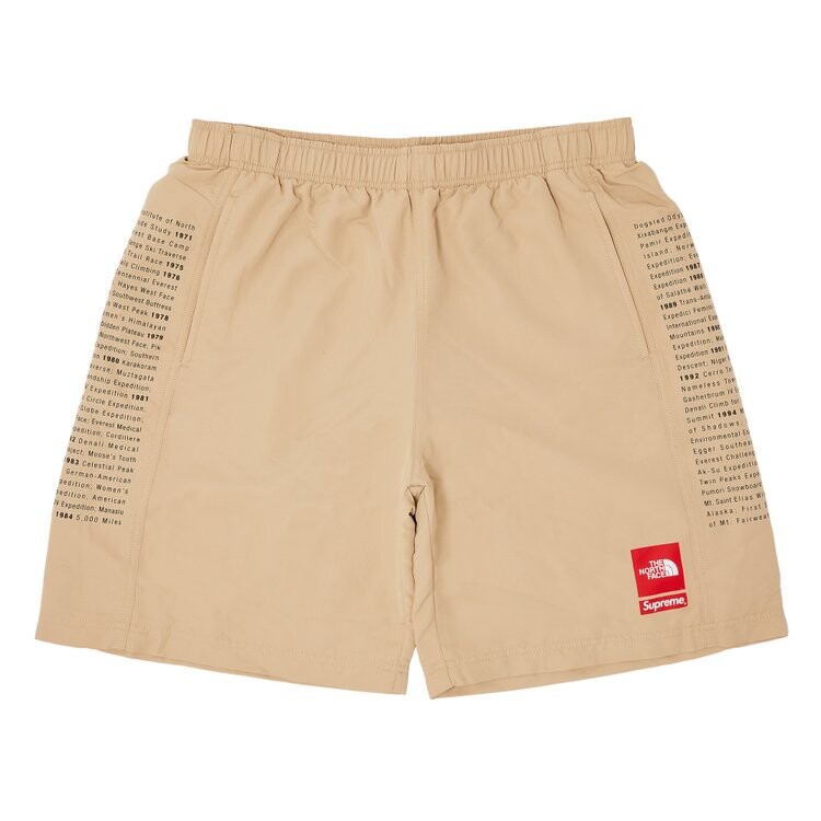 

Шорты Supreme x The North Face Nylon Short, бежевый, Коричневый, Шорты Supreme x The North Face Nylon Short, бежевый