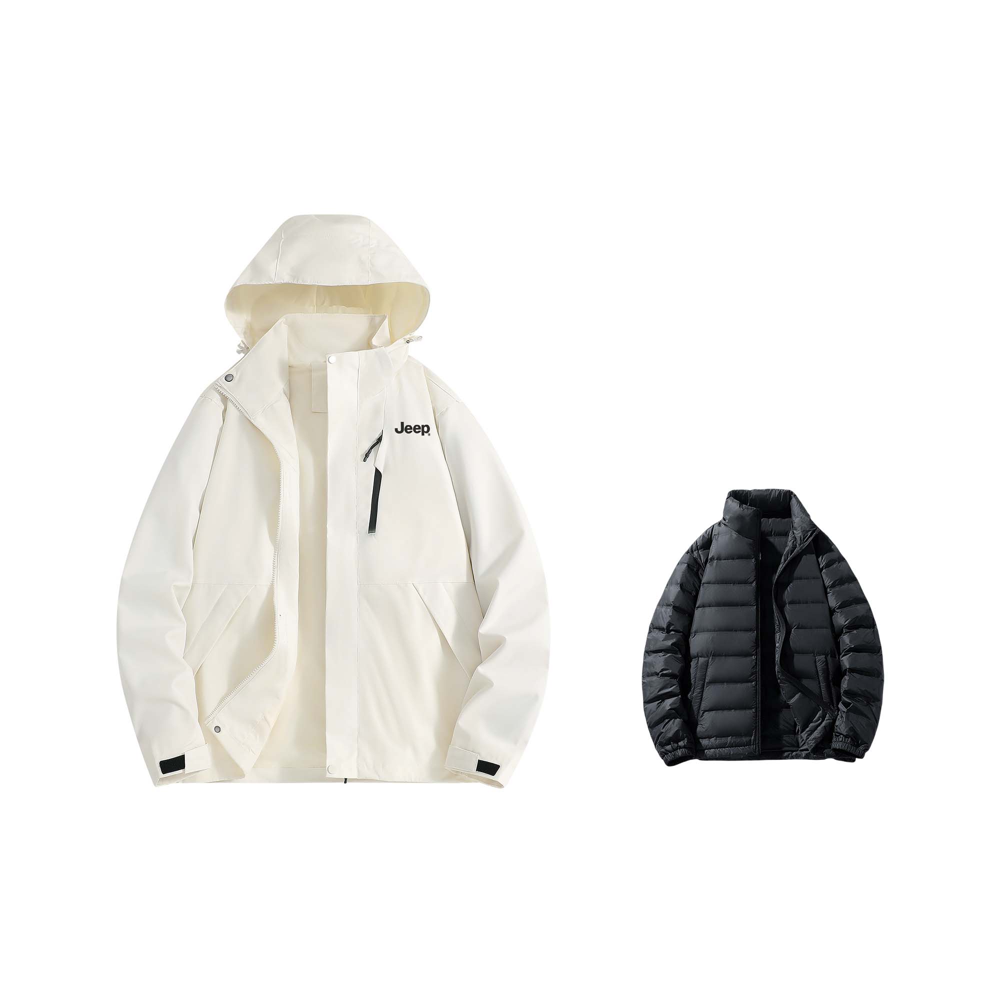 

Jeep Куртка Wrangler унисекс, Ivory White (Single Layer Jacket+Down Liners)