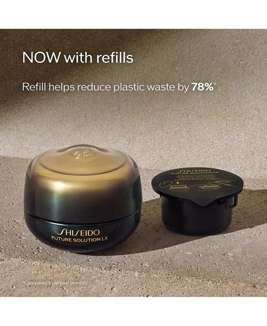 Shiseido Сменный блок восстанавливающего крема для контура глаз и губ Future Solution LX, 0,6 унции — фото 2