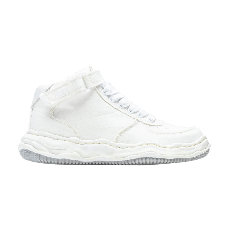 

Кроссовки Maison Mihara Yasuhiro Wayne OG Sole Washed Canvas High 'White', белый