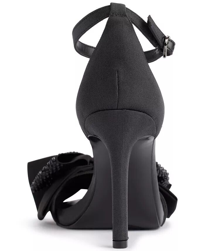 Женские босоножки Kenz Bow Ankle Strap Dress Sandals KARL LAGERFELD PARIS, черный — фото 3