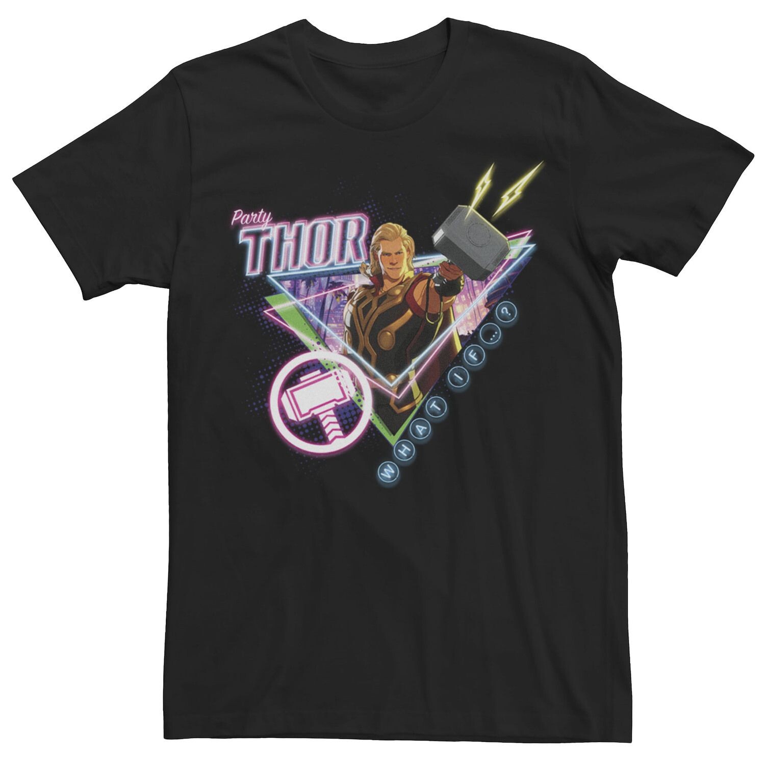 

Мужская футболка с плакатом Marvel What If Party Thor Licensed Character