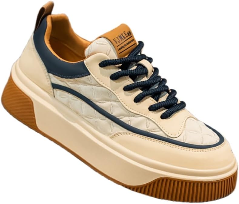 

Мужские модные кроссовки с толстой подошвой, с удобной и приятной на ощупь подкладкой. Подошва выполнена из поливинилхлоридного материала, обладает износостойкостью и амортизирующими свойствами Fmshi, бежевый