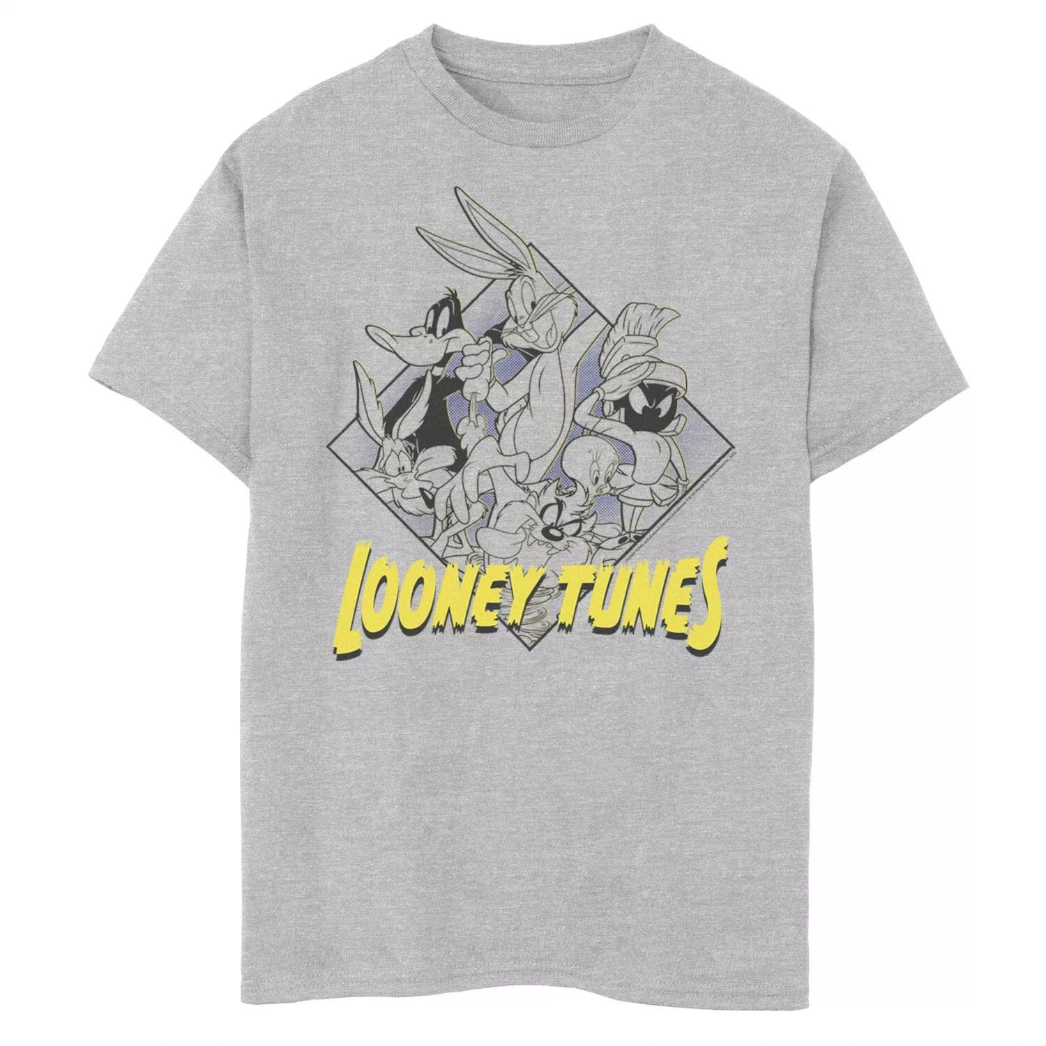 

Футболка с контурным рисунком для мальчиков 8–20 лет Looney Tunes Group Shot Licensed Character