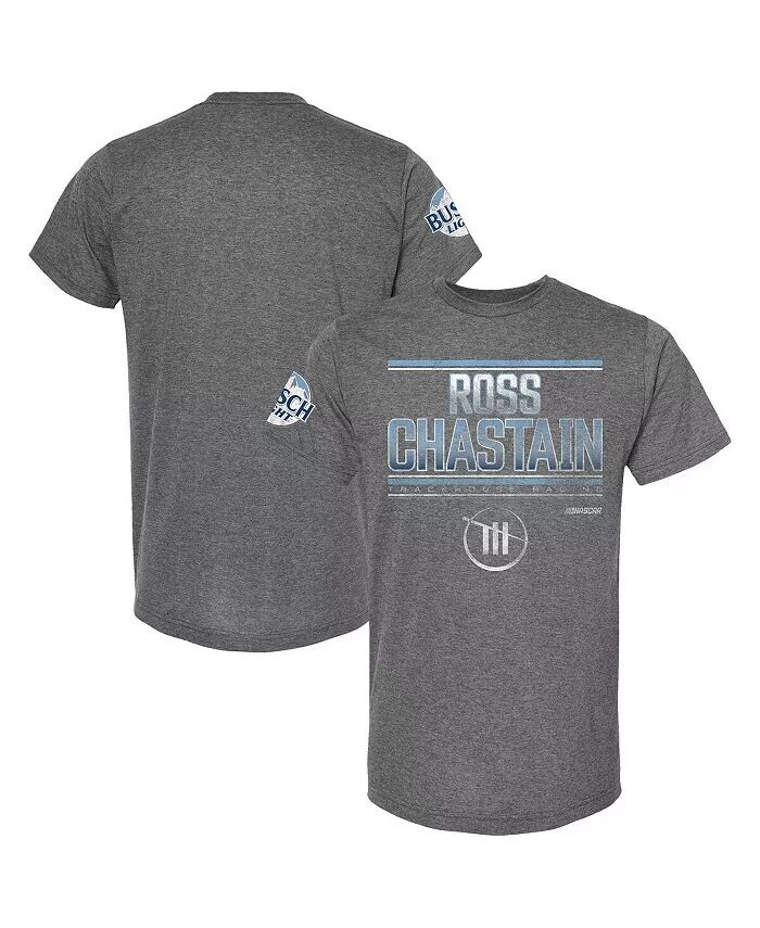 

Футболка мужская Heather Charcoal Ross Chastain Pole Sitter Trackhouse Racing Team Collection
